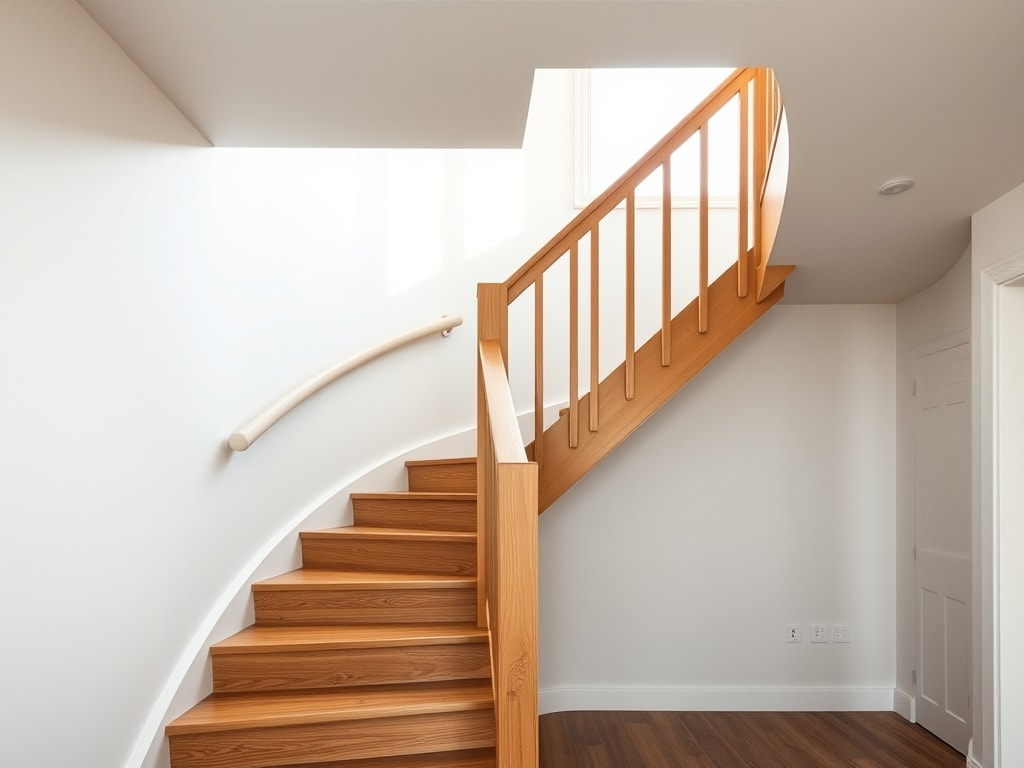 Escalier bois sur mesure réalisé en Vendée